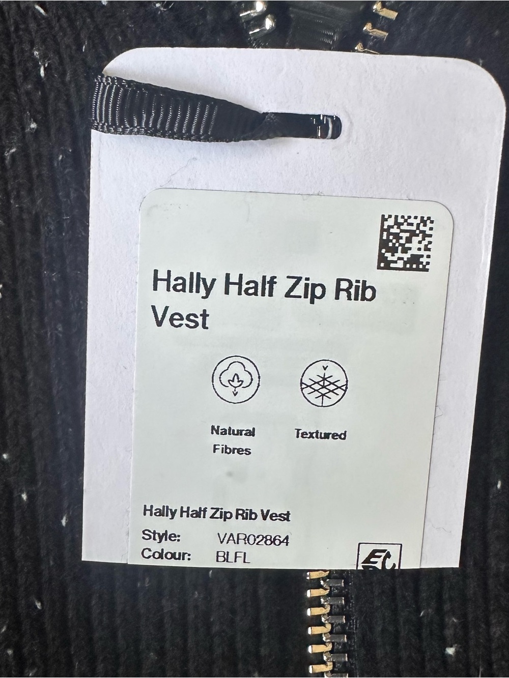 VARLEY Half Zip Rib Vest - Picture 6 of 10